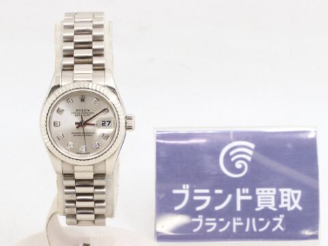 ロレックス デイトジャスト 179179G WG Y番 シルバー文字盤