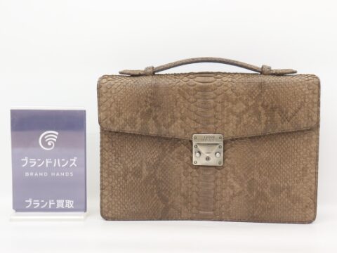 ヴェルサーチ パイソン ハンドバッグ