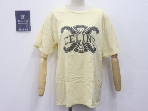 セリーヌ トリオンフ コットン アイボリー サイズXS Tシャツ