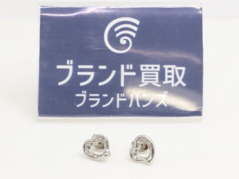 ティファニー オープンハート ダイヤ Pt950 プラチナ ピアス