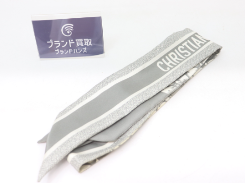 ディオール オブリーク シルク ネイビー スカーフ