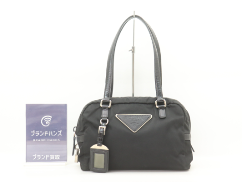 プラダ テスート レザー ブラック BR32032 ハンドバッグ
