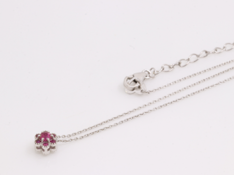 ポンテヴェキオ K18WG D0.11ct R0.12ct ネックレス