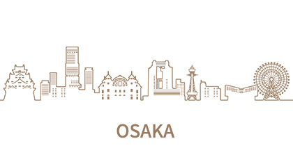 大阪府の街並み
